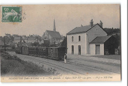 CPA 37 Fondettes La Gare Et Le Train Tramway - Fondettes