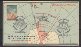 Argentina Soberania Argentina En La Zona Antarctica FDC Card 1968 (ZO191) - Bases Antarctiques