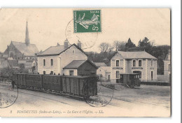 CPA 37 Fondettes La Gare Et Le Train Tramway - Fondettes