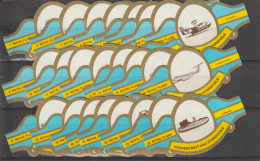 Reeks   857  Hovercrafts   1-24   ,24  Stuks Compleet   , Sigarenbanden Vitolas , Etiquette - Cigar Bands