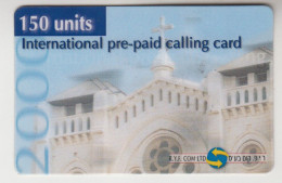 ISRAEL 2001 R.Y.F. COM CHURCH PHONE CARD MINT - Israele