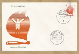 DE.- ERSTTAGSBRIEF. JEDERZEIT SICHERHEIT. ERSTAUSGABETAG. 29.10.1971.  BERLIN 12. FDC. - 1971-1980