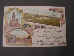 Burg Bei Magdeburg ,  Kreisstadt Des Landkreises Jerichower Land Nach Halle 1897 - Burg