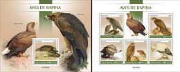 Guinea Bissau 2021, Animals, Birds Of Prey, 5val In BF +BF - Águilas & Aves De Presa