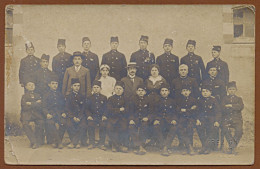 SERBIA WWI-GREECE, SERBIAN HIGH SCHOOL IN THESSALONIKI, STUDENTS WITH PROFESSORS, ORIGINAL REAL PHOT CARD 1917 UNIQUE! - Serbie