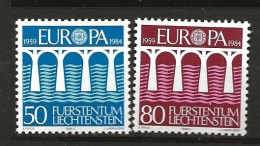 Liechtenstein 1984 Europe: 25th Anniversary Of The European Conference Of Postal And Telecommunicatio Mi 837-838 MNH(**) - Nuevos