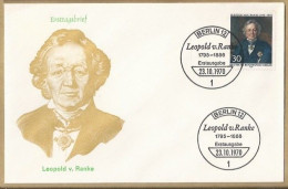 DE.- ERSTTAGSBRIEF. LEOPOLD VON RANKE 1795-1886. ERSTAUSGABE. 23.10.1970.  BERLIN 12. FDC. - 1948-1970