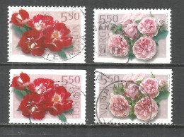Norway 2001 Used Stamps Mi.# 1392-93 Flowers - Used Stamps