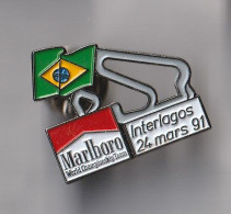 PIN'S   THEME AUTOMOBILE F 1  CIRCUIT DU BRESIL   INTERLAGOS - Autorennen - F1