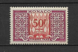 Monaco Taxe No 38A , Neuf , ** , Sans Charniere , Ttb . . - Postage Due