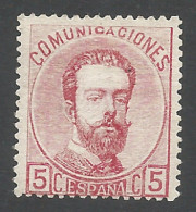 SPAIN 1873 Year, 5 C. , Mint Stamp (**) Original Gum Mi. # 121 - Neufs