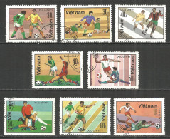 Vietnam 1982 Year , Used Stamps, Mi 1214-21  Soccer Football - Vietnam