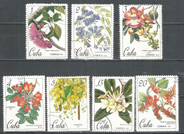 Caribbean 1967 Year , Used Stamps Set Flowers - Usados