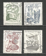 Czechoslovakia 1956 Year Used  Stamps Set  - Usados