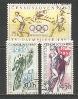 Czechoslovakia 1956 Year Used  Stamps Set  - Gebraucht