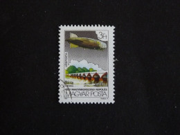 HONGRIE HUNGARY MAGYAR YT PA 445 OBLITERE - LURABA 1981 ZEPPELIN PONT DE HORTOBAGY - Used Stamps