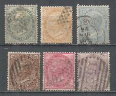 Italy 1863 Year, Used Stamps , 6 V Michel # 16-21 - Used