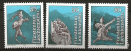 Liechtenstein 1984   Liechtenstein Legends: The Fall Of Trisona  Mi 843-845 MNH(**) - Nuevos