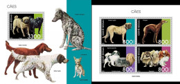 Guinea Bissau 2021, Animals, Dogs III, 4val In BF +BF - Honden