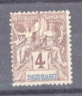 Diégo Suarez :  Yv   40  * - Unused Stamps