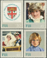 Fiji 1982 SG640-643 Princess Of Wales Set MNH - Fidji (1970-...)
