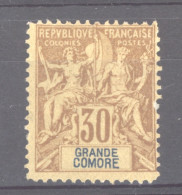 Grande Comore  :  Yv  9  (*)   Faux Fournier - Ungebraucht