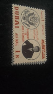 DUBAI- 1960-80-   1 RİYAL   AIR MAIL  DAMGASIZ - Dubai