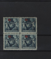 Liechtenstein Michel Cat.No. Vlh/* 61A  Blocs Of Four - Nuevos