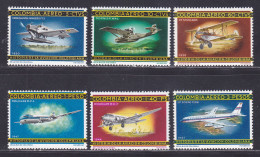 COLOMBIE AERIENS N°  451, 452, 455, 456, 457, 459 ** MNH Neufs Sans Charnière, TB (D7299) Aviation Nationale - 1965-66 - Colombia