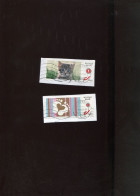 Belgie 4182 4183 Gepersonaliseerde Zegel MNH Cats Feet - Usados