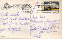 Philatelic Postcard With Stamps Sent From UNITED STATES OF AMERICA To ITALY - Briefe U. Dokumente