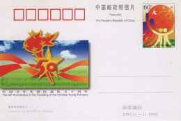 Chine - 1999 - Entier Postal JP83 - Chinese Young Pioneers - Postcards