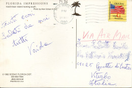 Philatelic Postcard With Stamps Sent From UNITED STATES OF AMERICA To ITALY - Covers & Documents