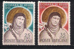 Vatican Vatikan 1953 Yvertn° 187-188 (*)  MLH Cote 16,50 € - Nuevos