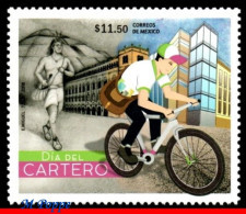 Ref. MX-V2018-33 MEXICO 2018 - POSTMAN'S DAY, MAILMAN,BIKE, BICYCLE, MNH, POST 1V - Mexico