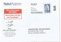 POSTREPONSE PERF NATURE AVIGNON LOT 391128. - PAP: Antwort/Marianne L'Engagée