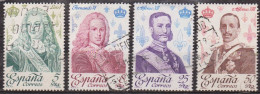 Rois Et Reines - ESPAGNE - Louis 1°- Ferdinand VI - Alphonse XII - Alphonse XIII  - N° 2140-2141-2146-2147 - 1978 - Oblitérés