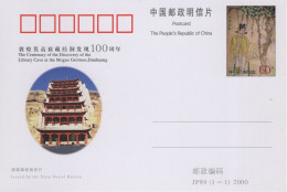 Chine - 2000 - Entier Postal JP89 - Library Cave At The Mogao Grottoes - Postcards