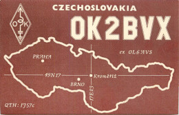 QSL Card Czechoslovakia Radio Amateur Station OK2BVX Y03CD 1984 Dalibor Sebestik - Radio Amatoriale