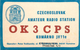 QSL Card Czechoslovakia Radio Amateur Station OK3CPS Y03CD 1987 - Radio Amateur