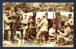 Der Weltkrieg 1914-15. Beim Gewehrputzen Hinter Der Front. Soldats Allemands. Nettoyage Des Armes Sur Le Front. - Weltkrieg 1914-18