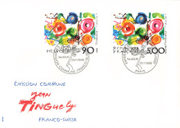 FDC Tinguely (AD3405) - 2001-10: Storia Postale