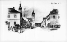 Landau A.d.Isar - Marktplatz Hochglanzphoto - Landau