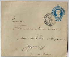 Brazil 1909 Postal Stationery Cover Belo Horizonte - Barra Do Piraí - Jaguari Letter Included Paper Watermark Aymore - Enteros Postales