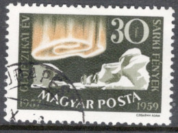 Hungary 1959 Single Stamp Celebrating International Geophysical Year In Fine Used - Gebraucht