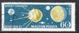 Hungary 1959 Single Stamp Celebrating International Geophysical Year In Fine Used - Gebraucht