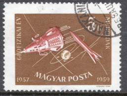 Hungary 1959 Single Stamp Celebrating International Geophysical Year In Fine Used - Gebraucht