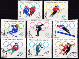 Polen, 1964, 1457/64, Used Oo, Olympische Winterspiele, Innsbruck. - Blocs & Feuillets