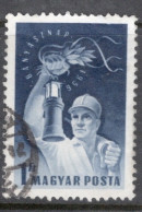 Hungary 1956 Single Stamp Celebrating Miners` Day In Fine Used - Oblitérés