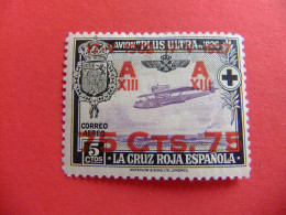 34 ESPAÑA ESPAGNE 1927 XXV ANIV. JURA CONSTITUCION Sobrecargado EDIFIL 388 * MH YVERT PA 27 * MH - Nuevos